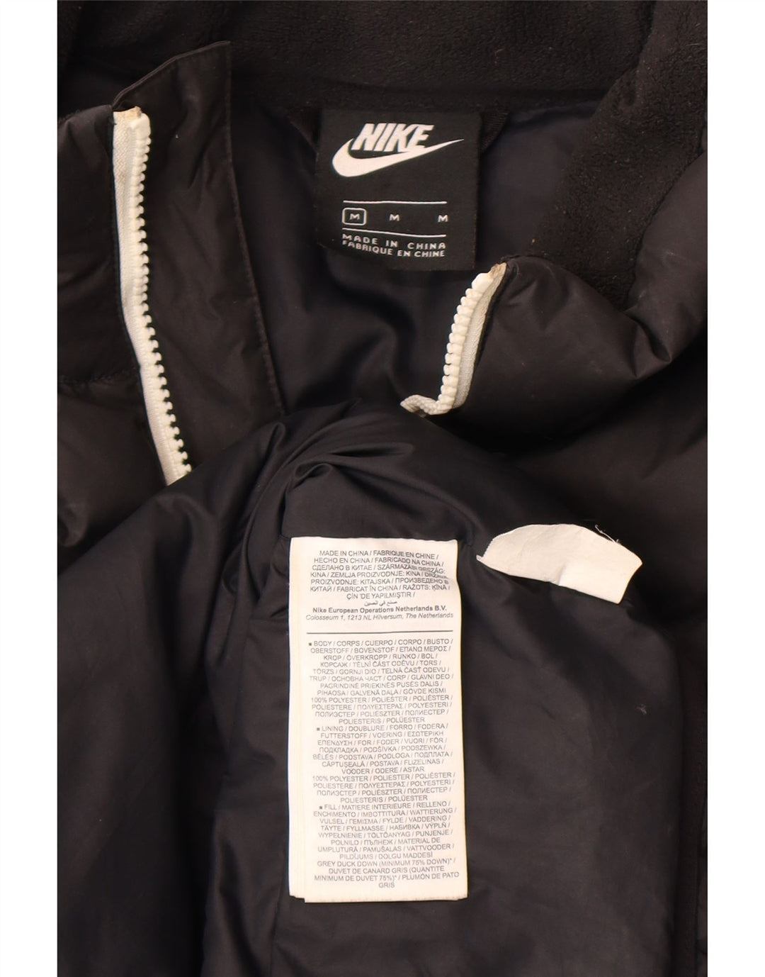 Nike Polstret Gilet UK 38 Medium Sort Polyester til mænd