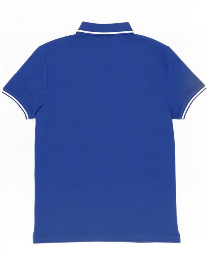 Nike grafisk poloshirt til mænd mellemblå bomuld