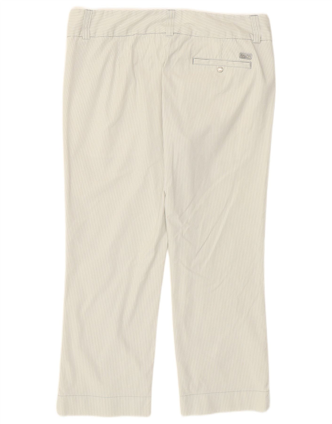 Calvin Klein Dame Golf Cropped Trousers US 12 Medium W30 L23 Gråstribet