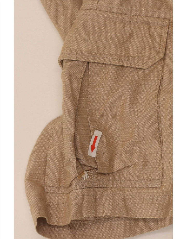 Massimo Dutti Herre Cargo Shorts EU 38 Small W30 Beige Bomuld