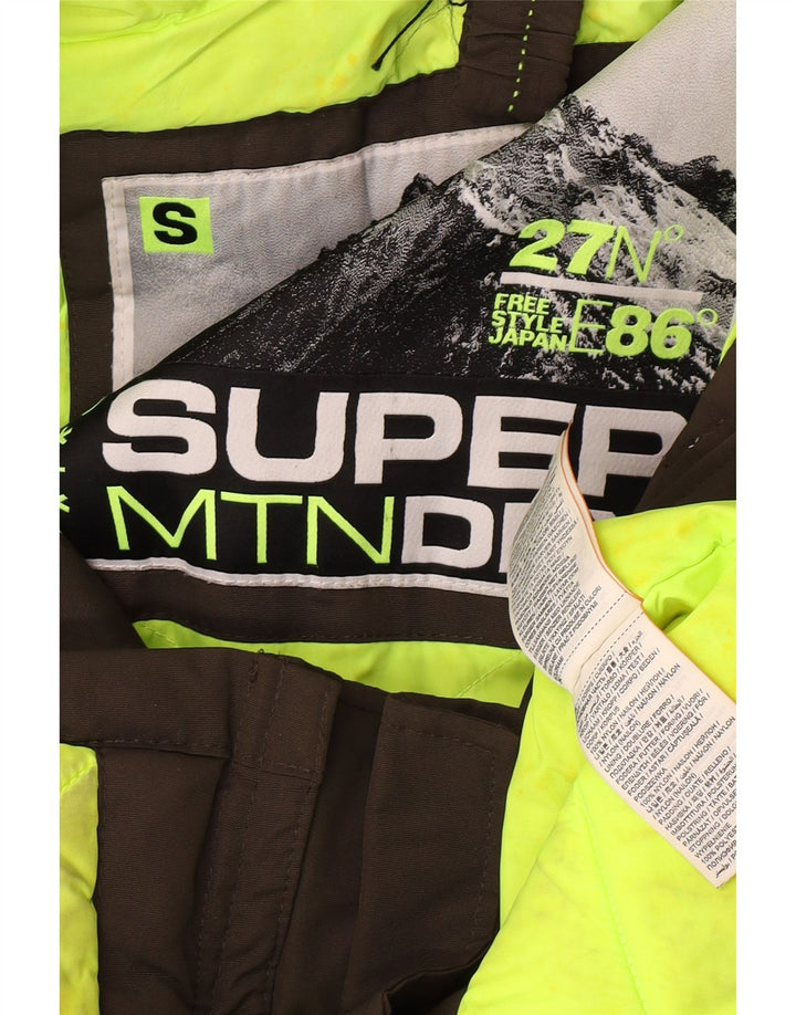 Superdry Oversized Parkajakke med hætte til kvinder UK 10 Lille Khaki Nylon