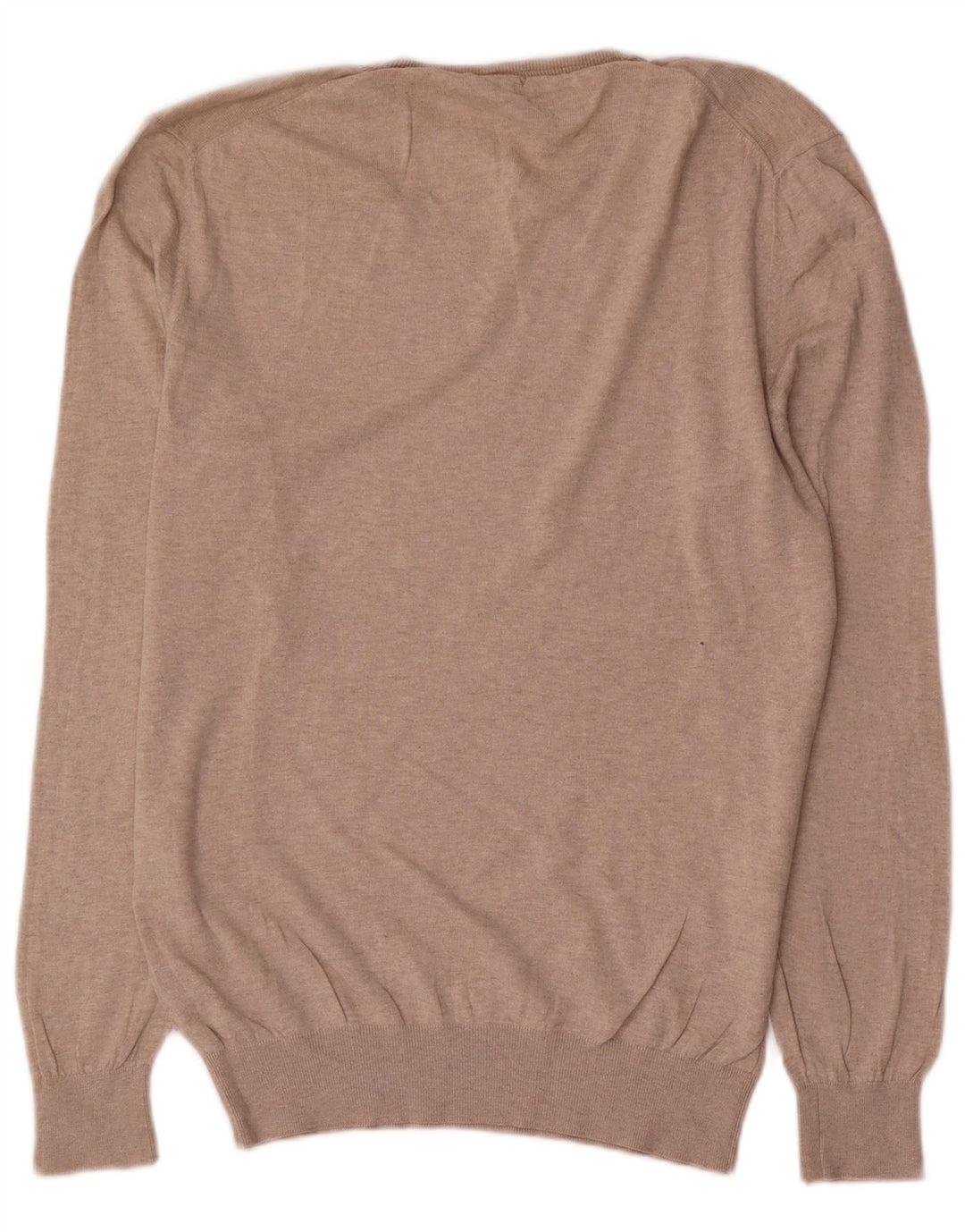 Massimo Dutti Herre V-hals sweater Stor Beige Bomuld