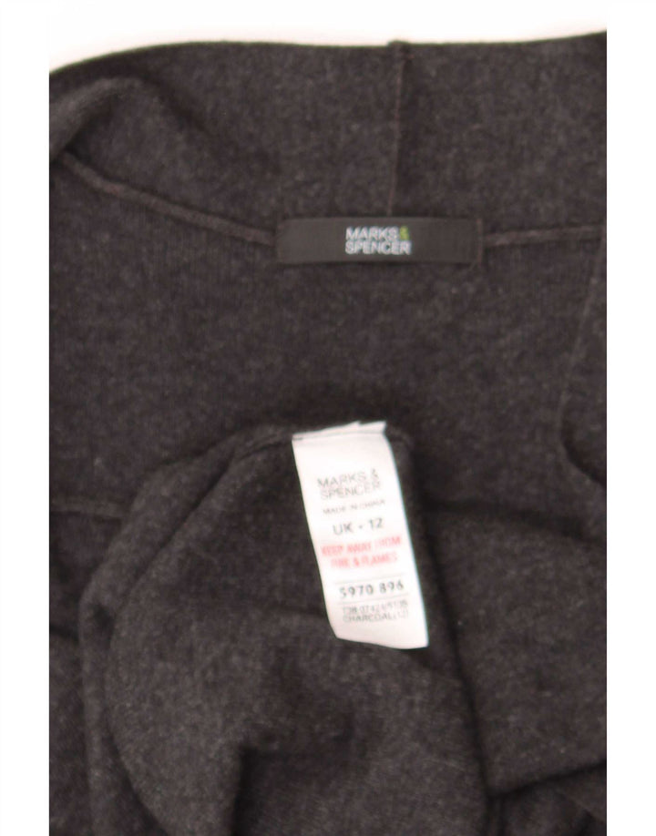Marks & Spencer ærmeløs cardigantrøje til kvinder UK 12 Medium Grey