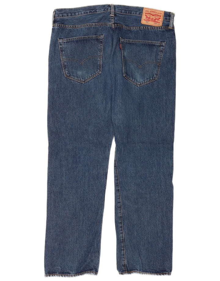 Levi's Herre 501 Regular Fit Straight Jeans W36 L30 Blå Bomuld