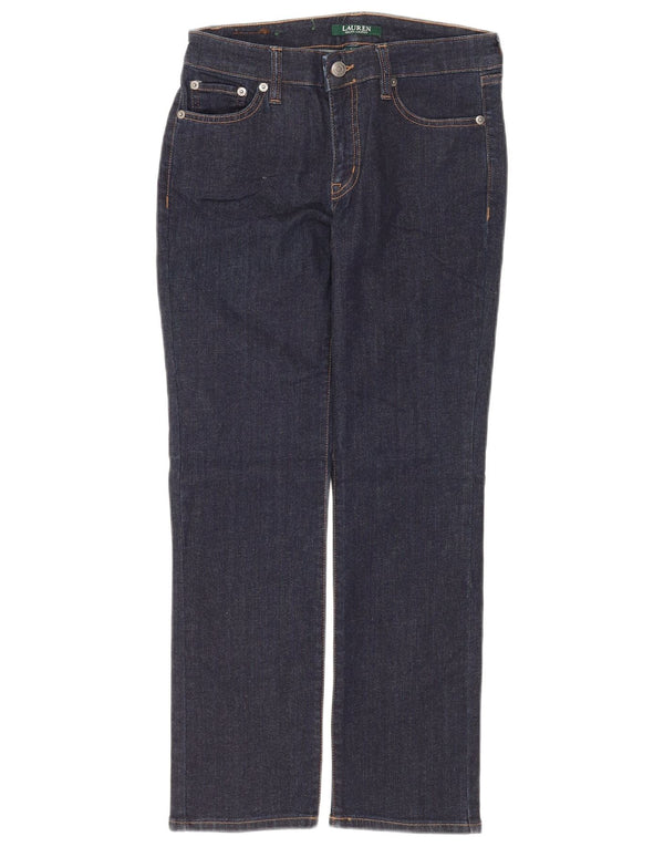 RALPH LAUREN Dame Petite Straight Jeans US 2 XS W28 L26 Marineblå Bomuld