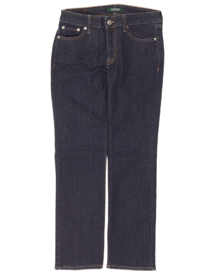 RALPH LAUREN Dame Petite Straight Jeans US 2 XS W28 L26 Marineblå Bomuld