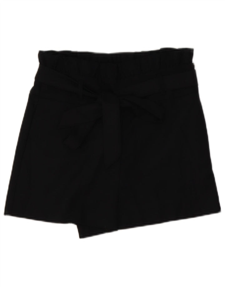 Zara Dame Trafaluc High Waist Hot Pants Small W26 Black Polyester