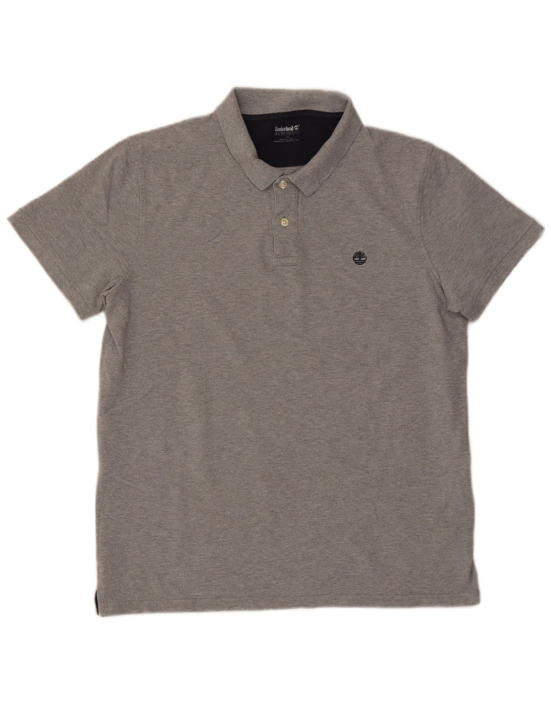 Timberland herre poloshirt, stor grå bomuld