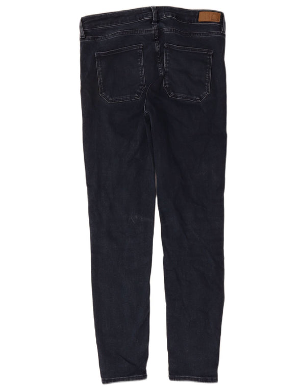Fat Face Dame Super Skinny Jeans UK 10 Small W28 L29 Marineblå Bomuld