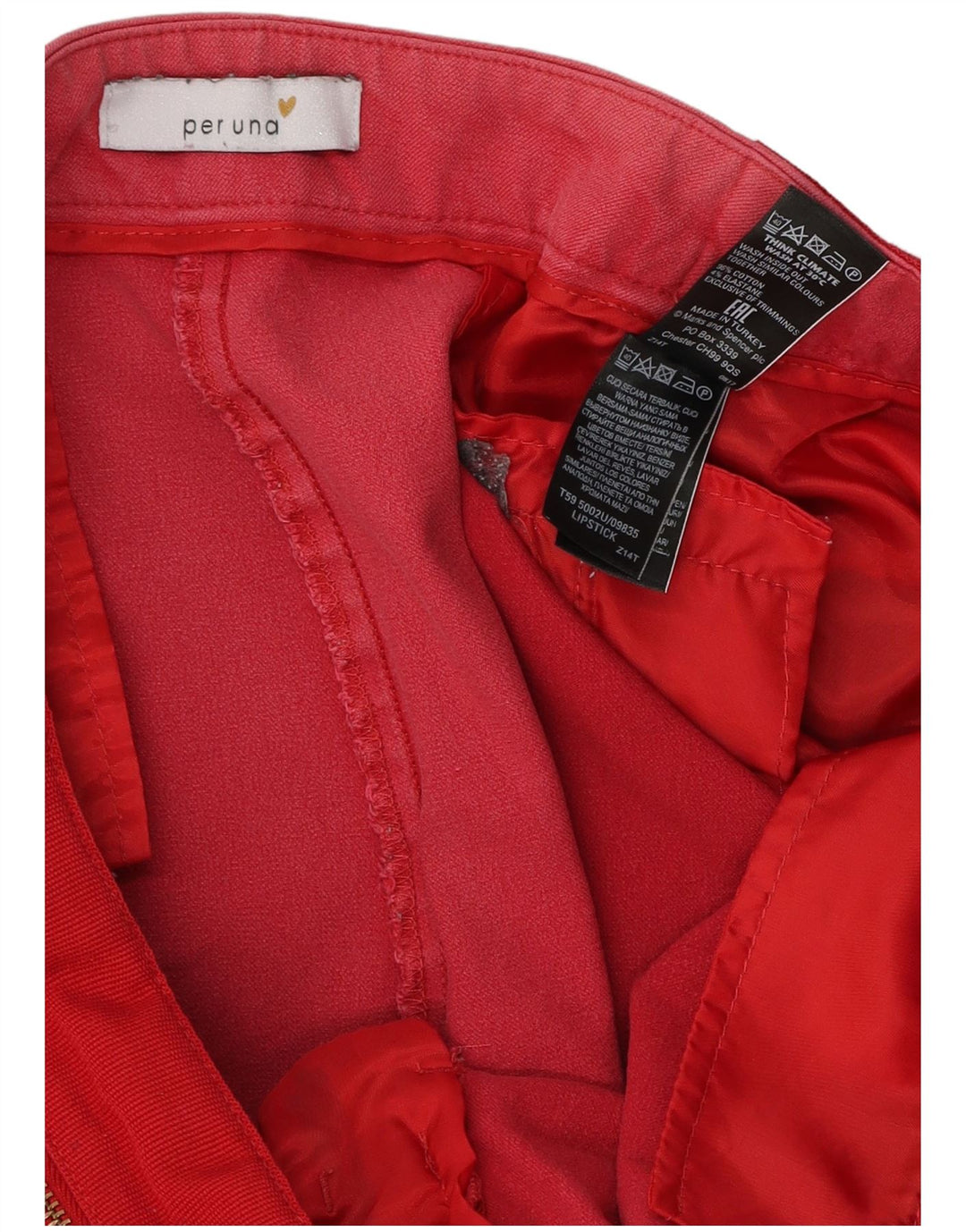 Marks & Spencer Dame Per Una Capri Bukser UK 16 Large W36 L23 Rød