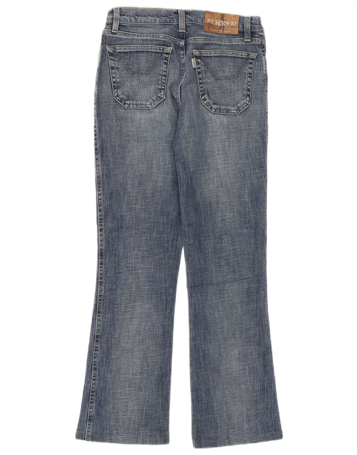 Jeckerson Womens Flared Jeans W27 L29 Blue Cotton