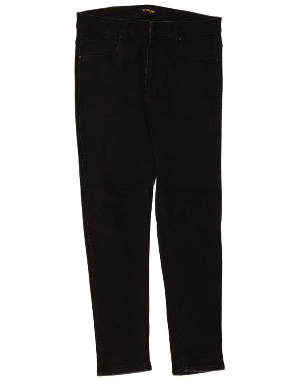 Wrangler Dame Slim Jeans W32 L28 Sort Bomuld