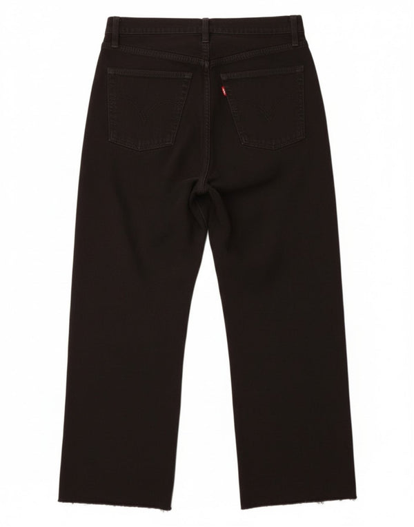 Levi's Womens Ribcage Cropped Jeans W28 L24 Sort