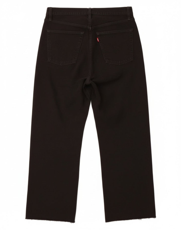 Levi's Womens Ribcage Cropped Jeans W28 L24 Sort