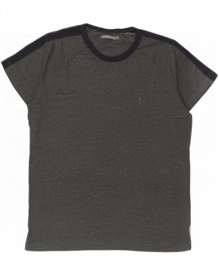 French Connection Herre T-Shirt Top XL Grå Colourblock Bomuld