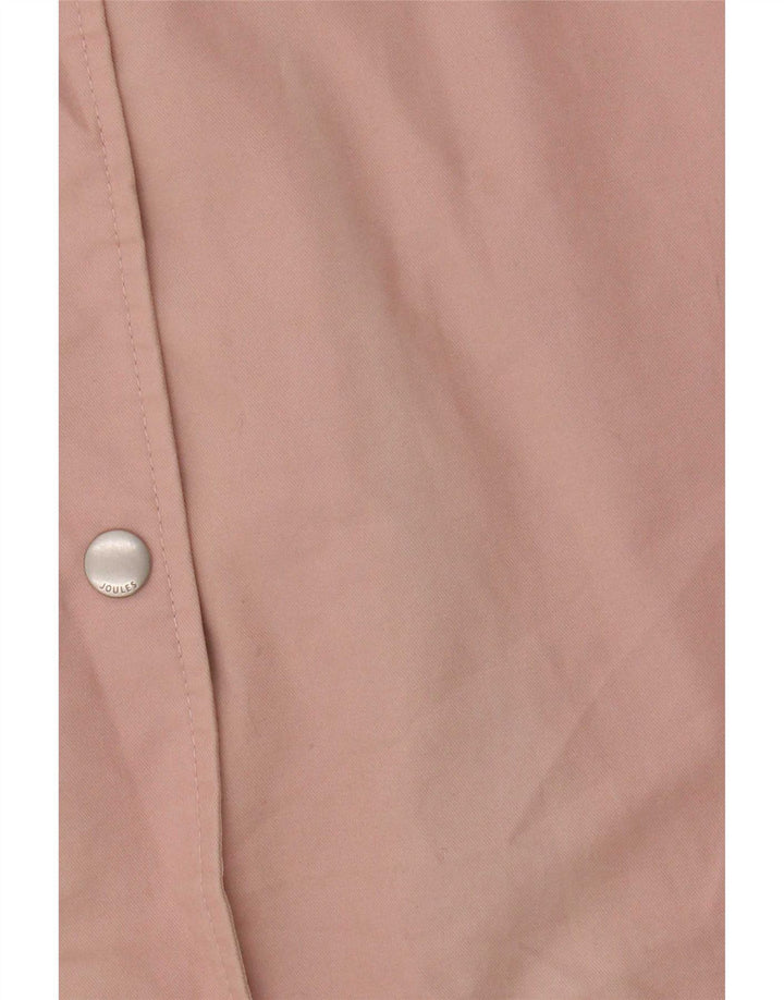 Joules Regnfrakke med hætte til kvinder UK 14 Large Pink Bomuld