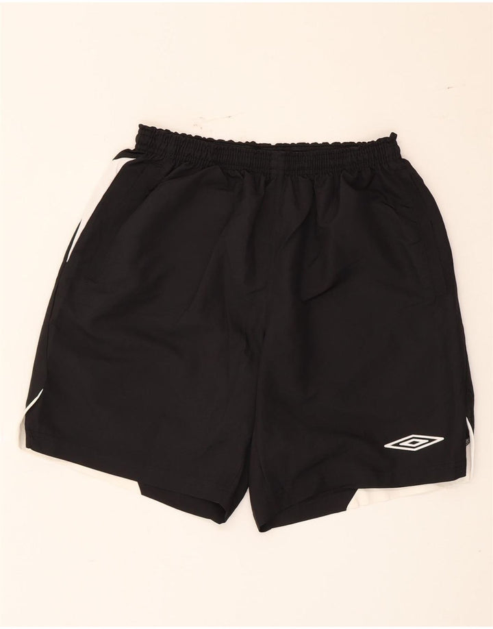 Umbro Herre Sportshorts Large Sort Colourblock Polyester