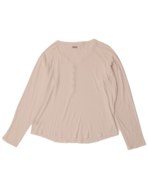 Columbia Dame Top Langærmet UK 18 XL Hvid Bomuld