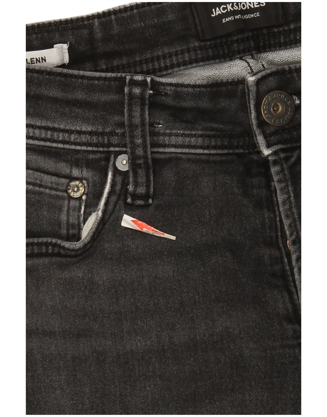 Jack & Jones Herre GLENN Slim Jeans W29 L32 Grå Bomuld