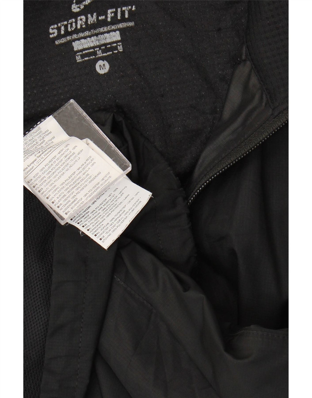 NIKE Mens Storm-Fit Sleeveless Tracksuit Top Jacket  Medium Black