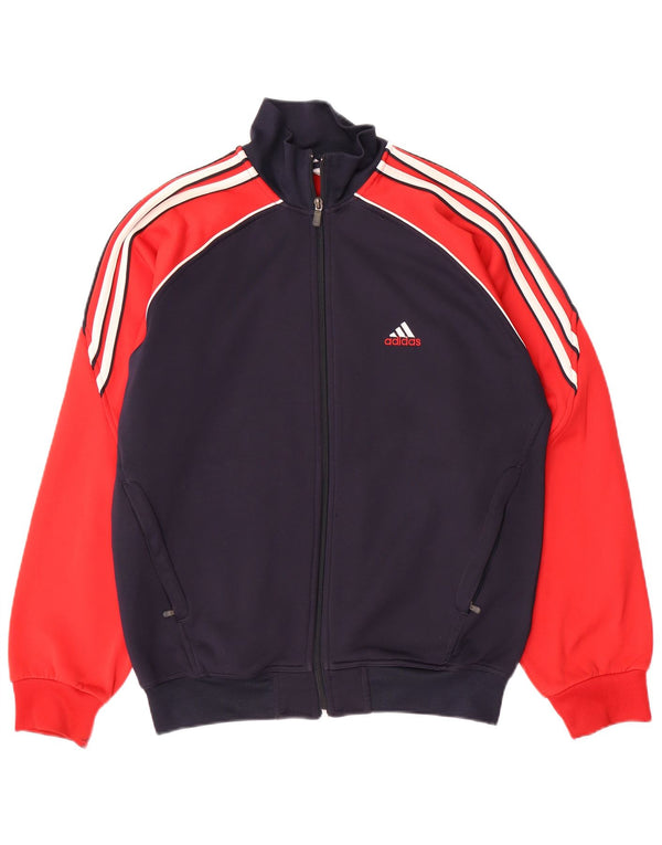 Adidas Herre Climawarm Træningsdragt Top jakke Small Navy Blue Colourblock