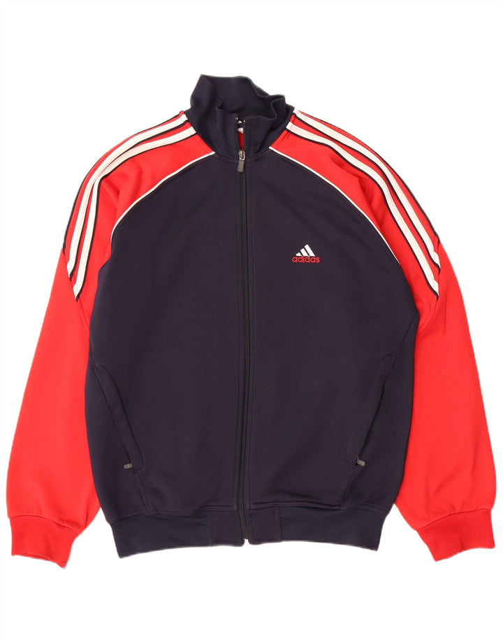 Adidas Herre Climawarm Træningsdragt Top jakke Small Navy Blue Colourblock