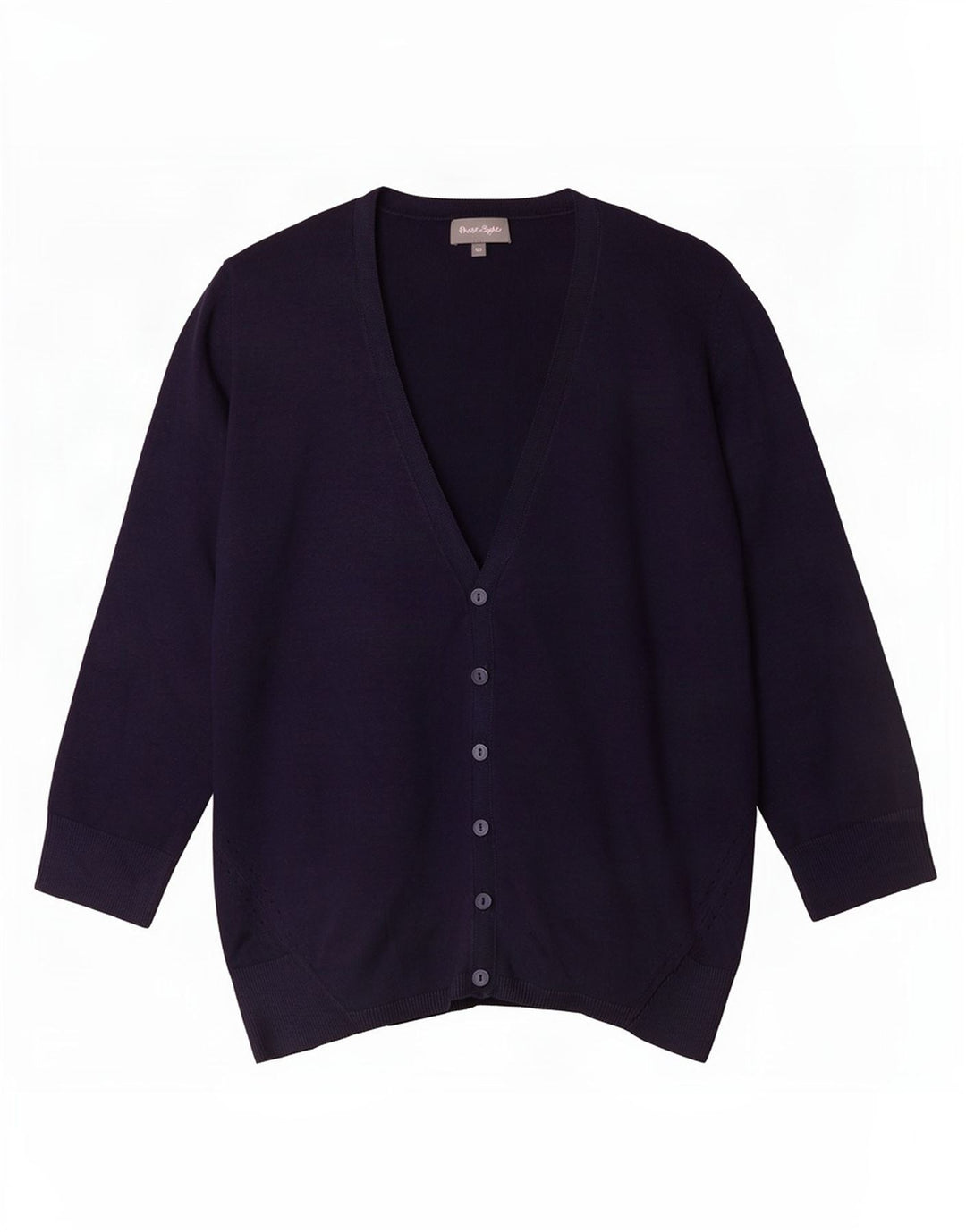 Phase Eight Dame 3/4 ærmet cardigan sweater UK 10 Small Navy Blue