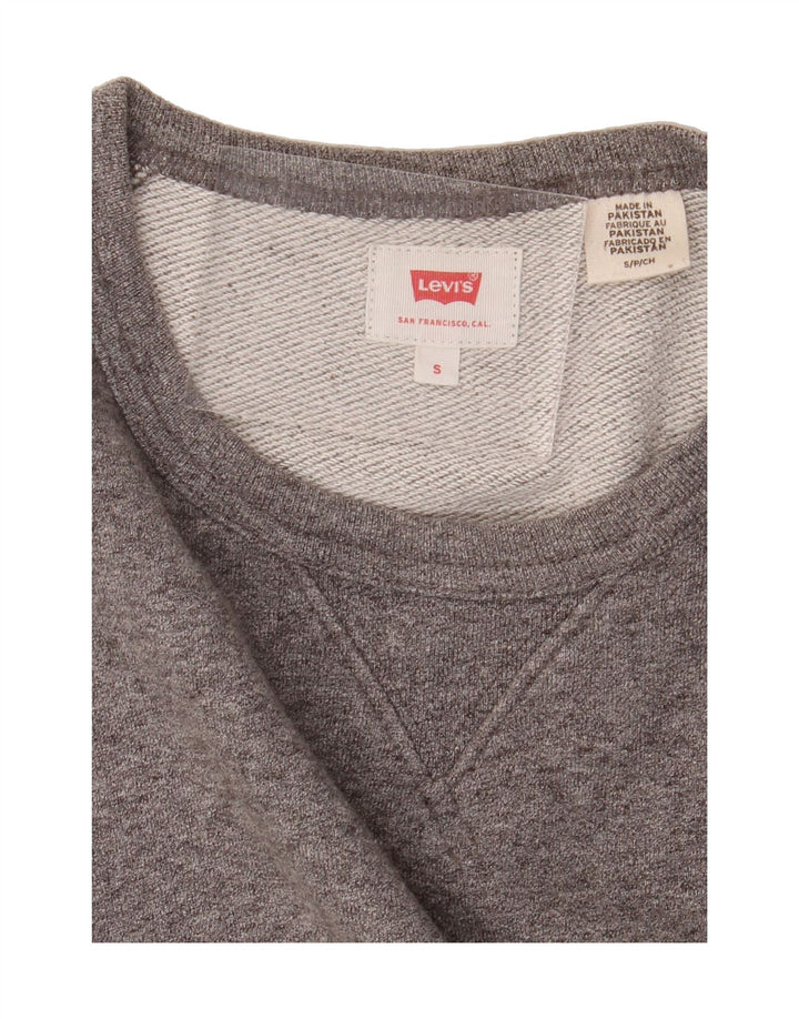 LEVI'S Mens Sweatshirt Jumper Small Grey Cotton Vintage Levi's and Second-Hand Levi's from Messina Hembry 