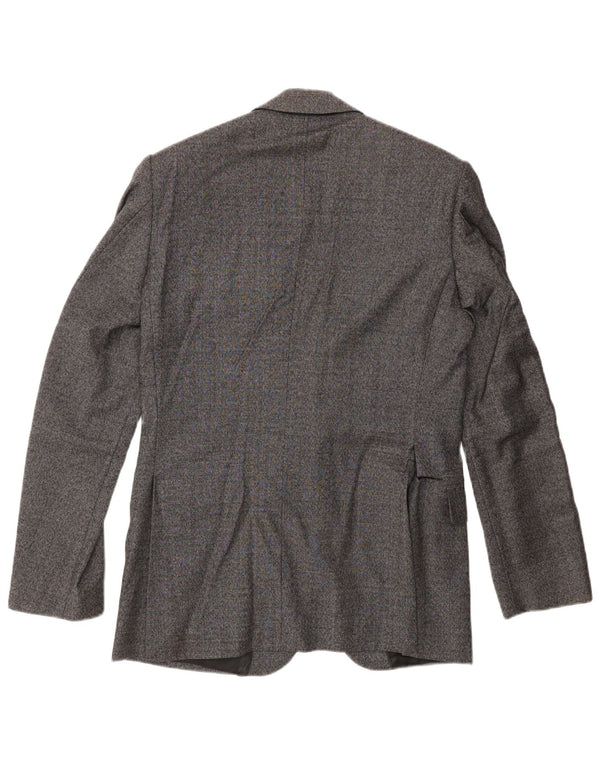 Reiss Herre 2-knaps blazerjakke UK 38 Medium Grey Flecked Wool