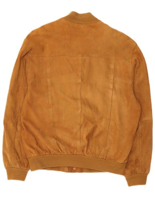 Martin Eden Herre Ruskind Bomber Jacket IT 48 Medium Brun Læder