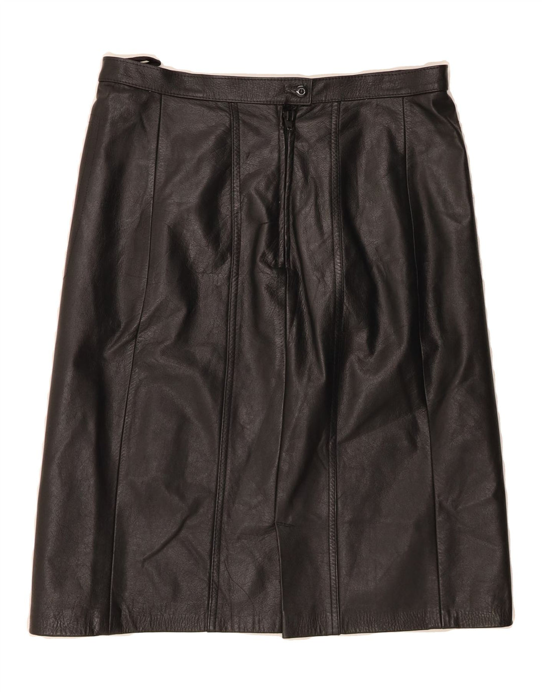 VINTAGE Womens Leather Skirt W30 Medium Black Vintage Vintage and Second-Hand Vintage from Messina Hembry 