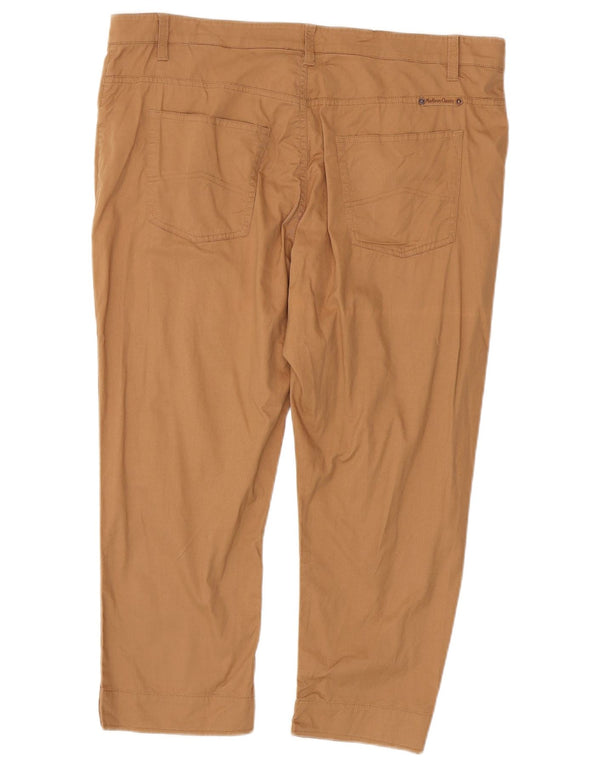 Marlboro Classics Womens Cropped Trousers W38 L24 Brun Bomuld