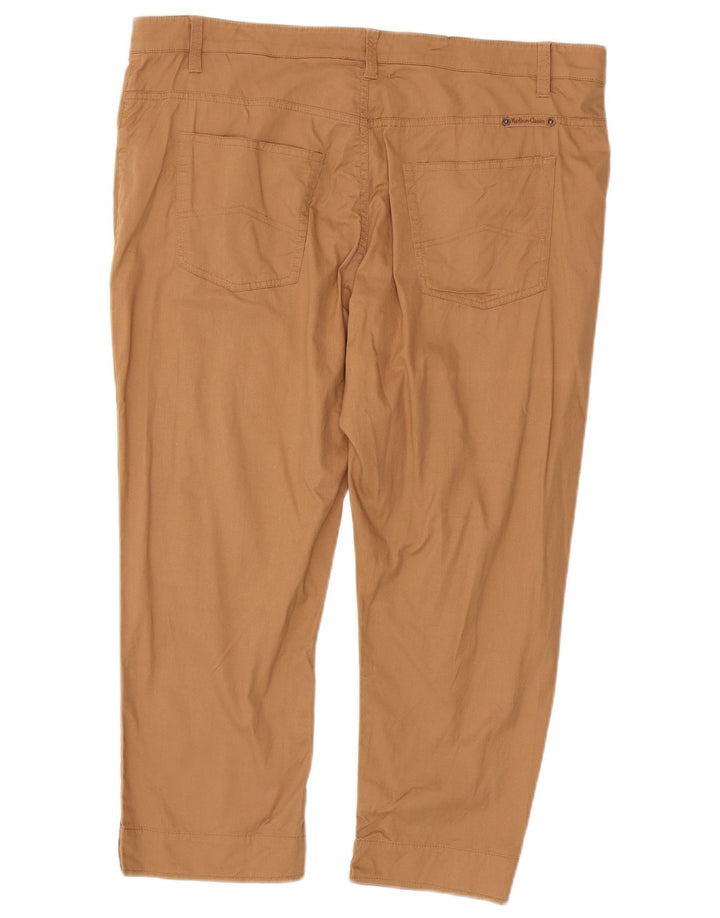 Marlboro Classics Womens Cropped Trousers W38 L24 Brun Bomuld