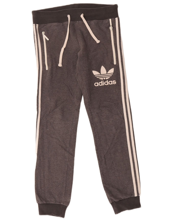 Adidas Grafisk træningsdragt Bukser til kvinder Joggers UK 10 Small Grey Flecked