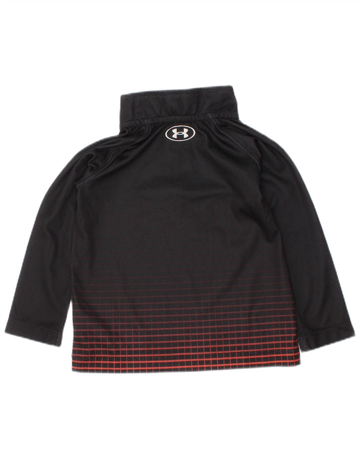 UNDER ARMOUR Baby Drenge Pullover Træningsdragt Top 6-9 måneder Sort Geometrisk