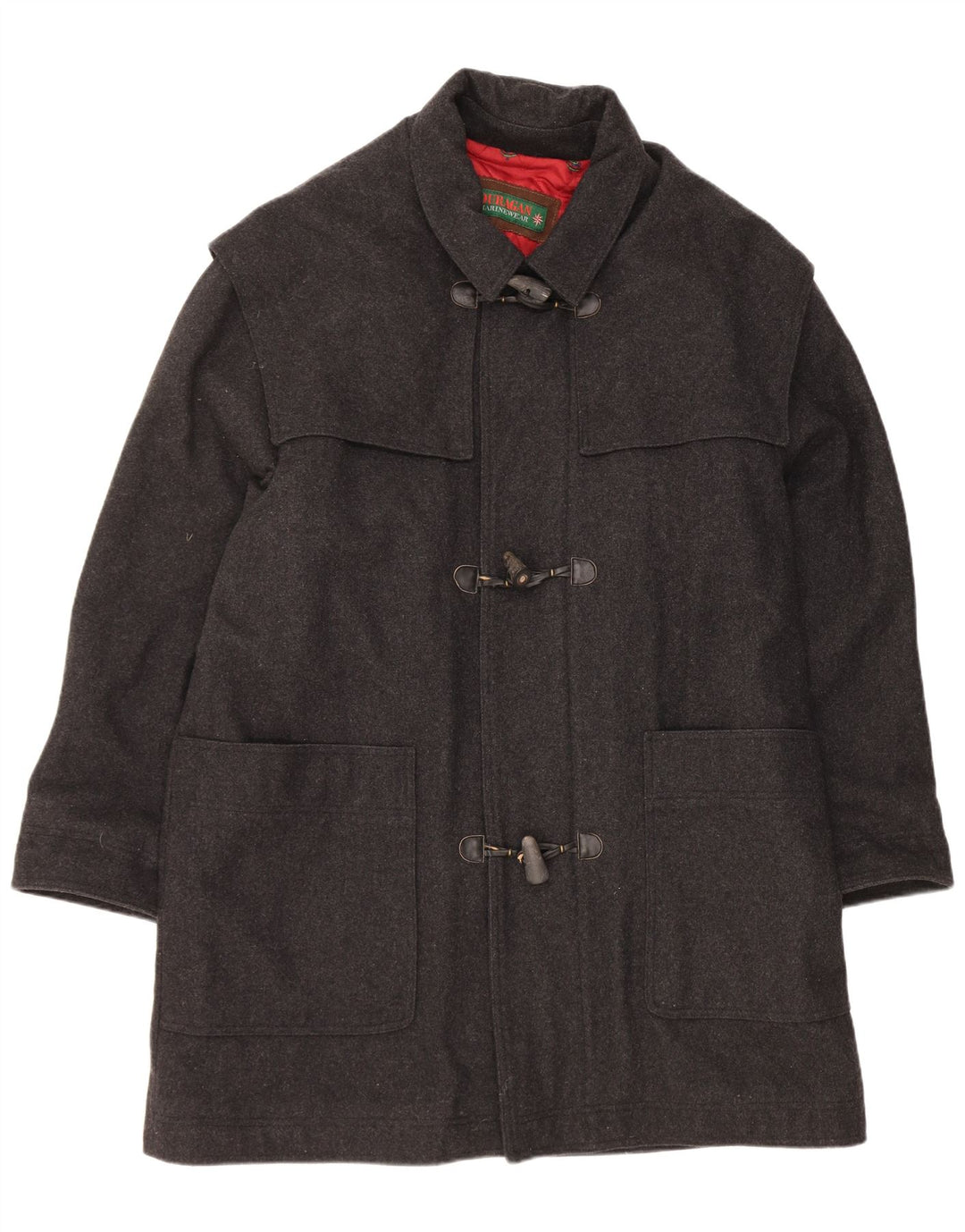 Ouragan Herre Duffle Coat EU 54 2XL Grå Uld