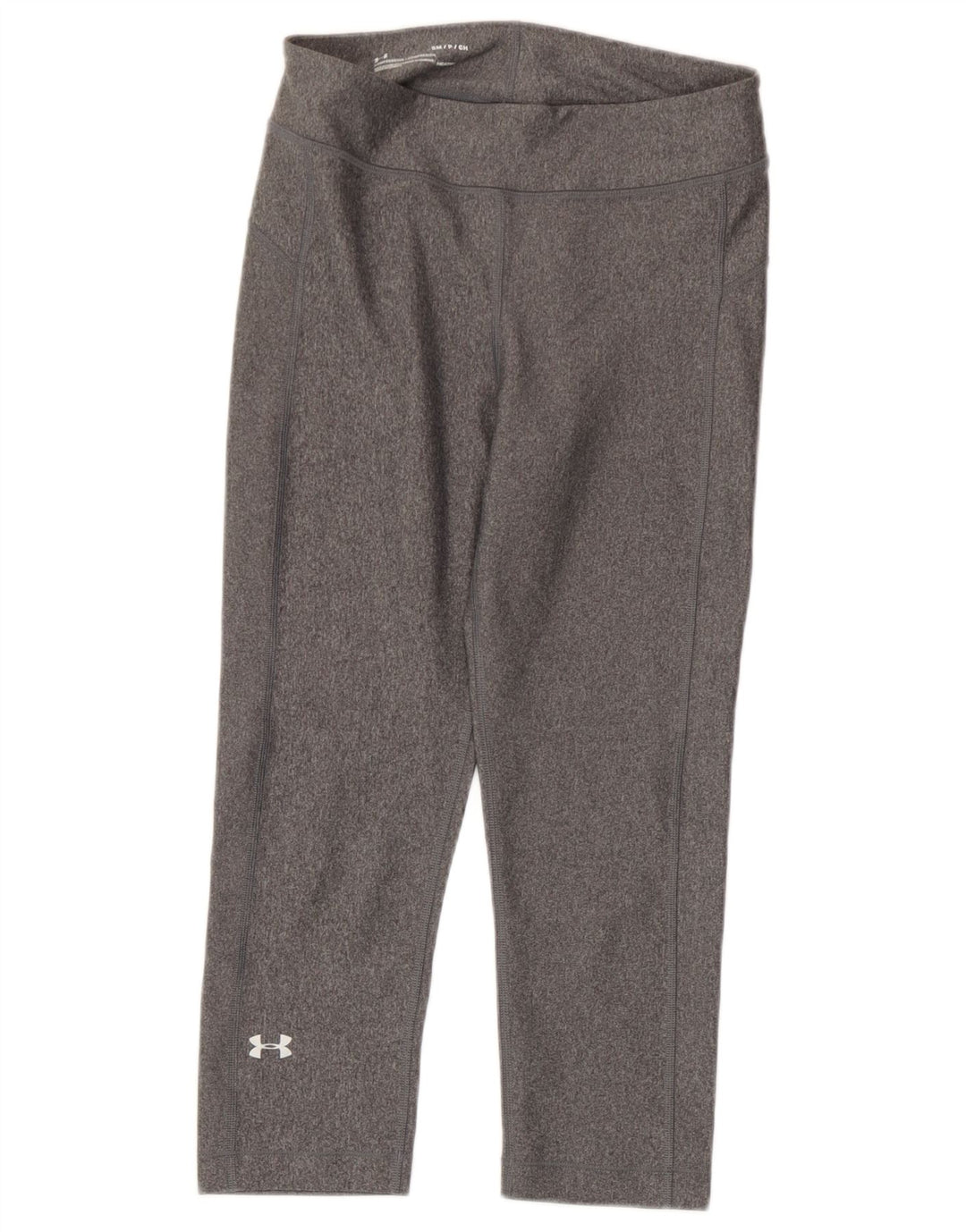 Under Armour Womens Heat Gear Capri Leggings UK 8 Small Grey Polyester