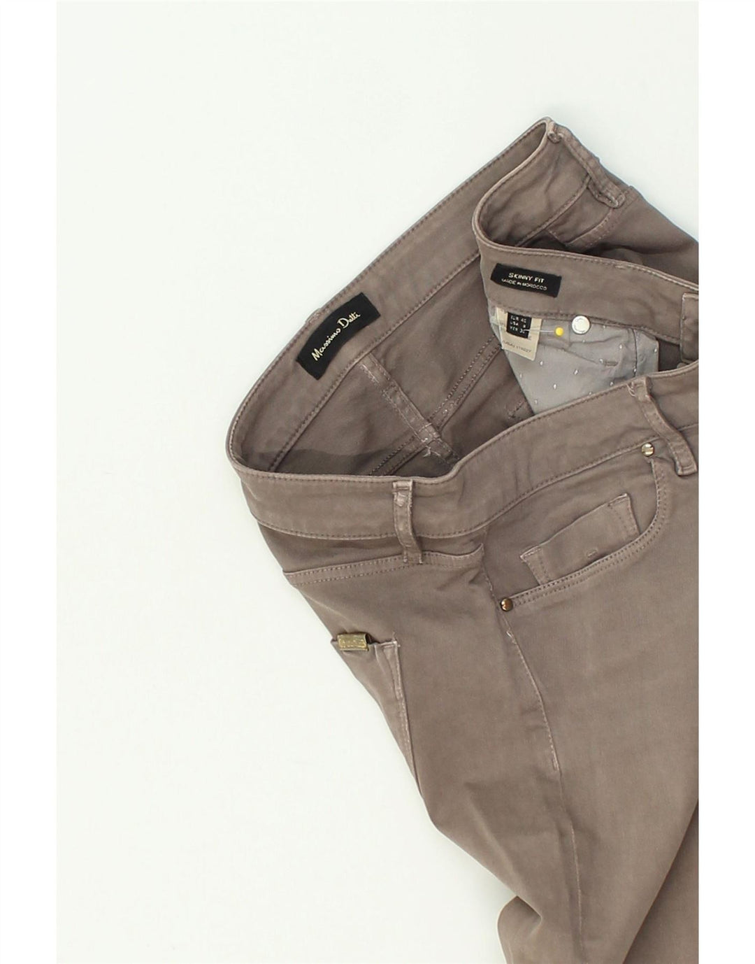 MASSIMO DUTTI Womens Skinny Casual Trousers EU 40 Medium W30 L30 Grey | Vintage Massimo Dutti | Thrift | Second-Hand Massimo Dutti | Used Clothing | Messina Hembry 