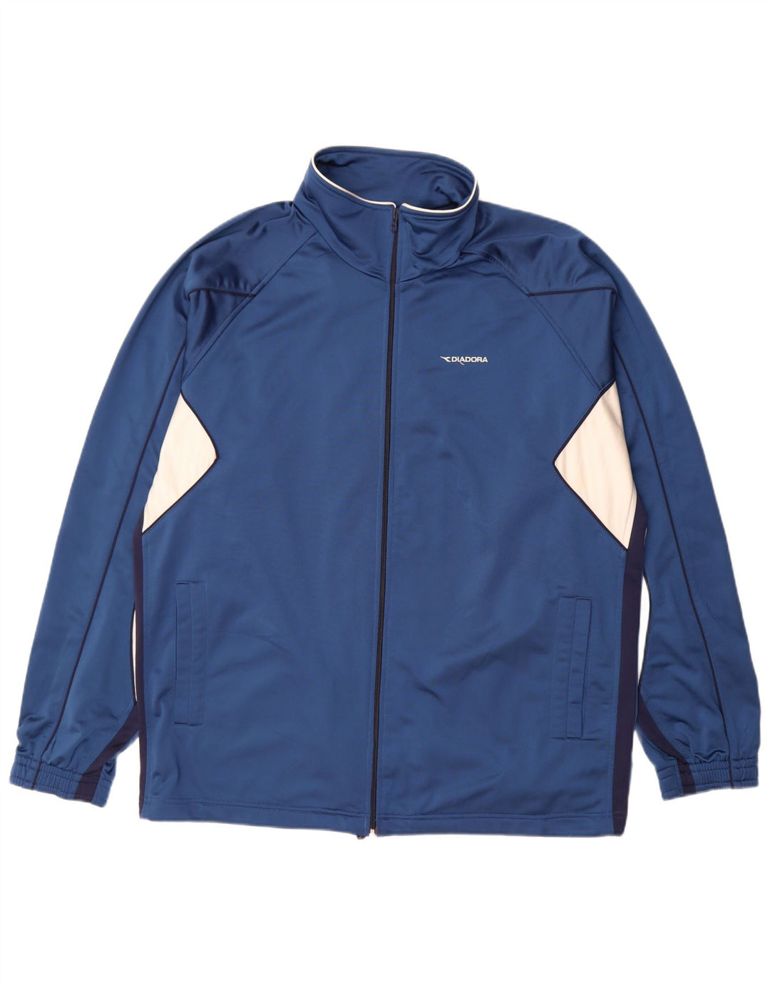 Diadora Træningsdragt til mænd Topjakke 2XL Blå Colourblock Polyester