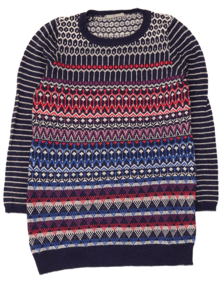 Marks & Spencer Dame sweater med rund hals DK 12 Medium Flerfarvet