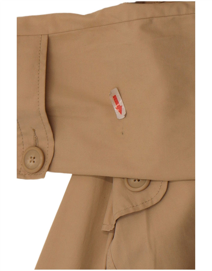 Sisley Trench Coat til kvinder IT 46 Stor Beige Bomuld