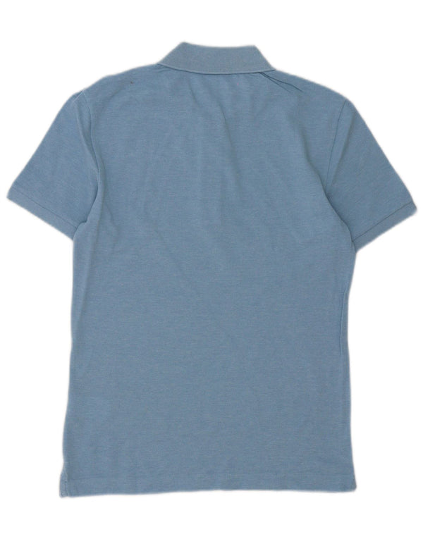 Lacoste Herre Slim Fit Polo Shirt Størrelse 2 XS Blå Flecked Bomuld