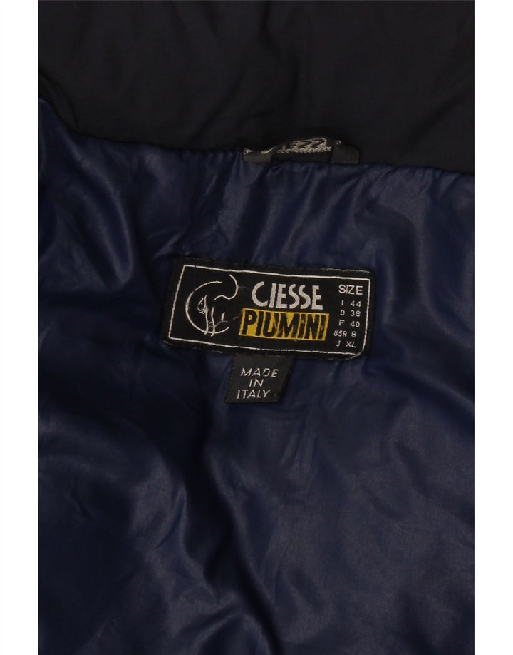 CIESSE PIUMINI Womens Oversized Hooded Padded Jacket IT 44 Medium Black Vintage Ciesse Piumini and Second-Hand Ciesse Piumini from Messina Hembry 