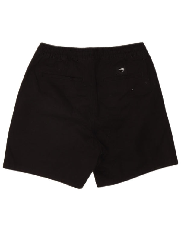 VANS Herre Relaxed Fit Chino Shorts Små W28 Sort Bomuld