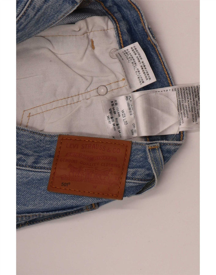 Levi's Dame 501 Straight Jeans W25 L30 Blå Bomuld