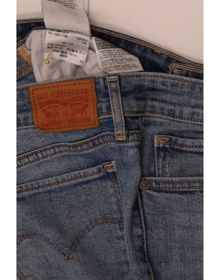 Levi's Dame 712 Slim Jeans W31 L32 Blå Bomuld
