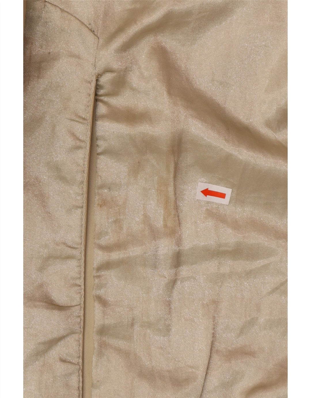 OLLY & CO Læderfrakke til kvinder UK 10 Small Beige Læder