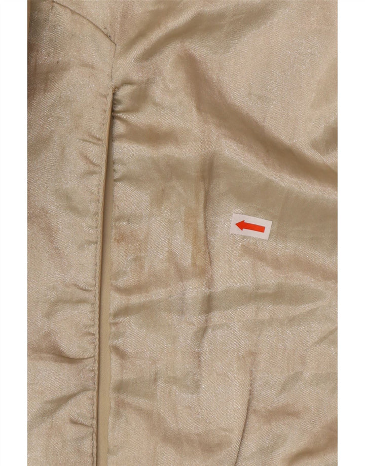 OLLY & CO Læderfrakke til kvinder UK 10 Small Beige Læder