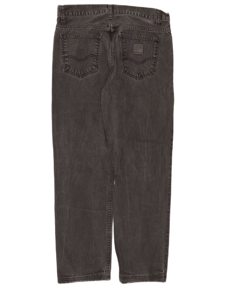 Carhartt Straight Jeans til mænd W31 L28 Grå bomuld