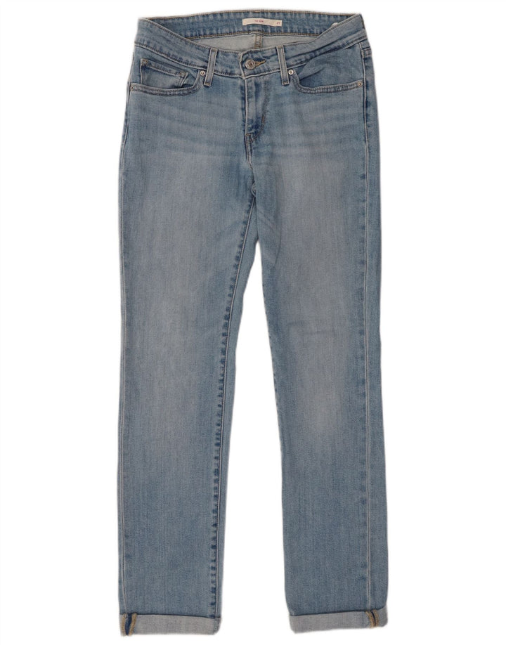 Levi's Dame 712 Slim Jeans W27 L30 Blå Bomuld